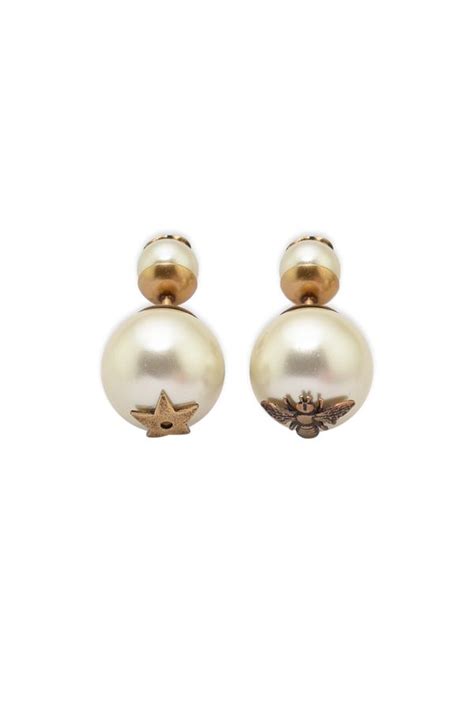 dior bee pearl earrings|christian dior pearl earrings price.